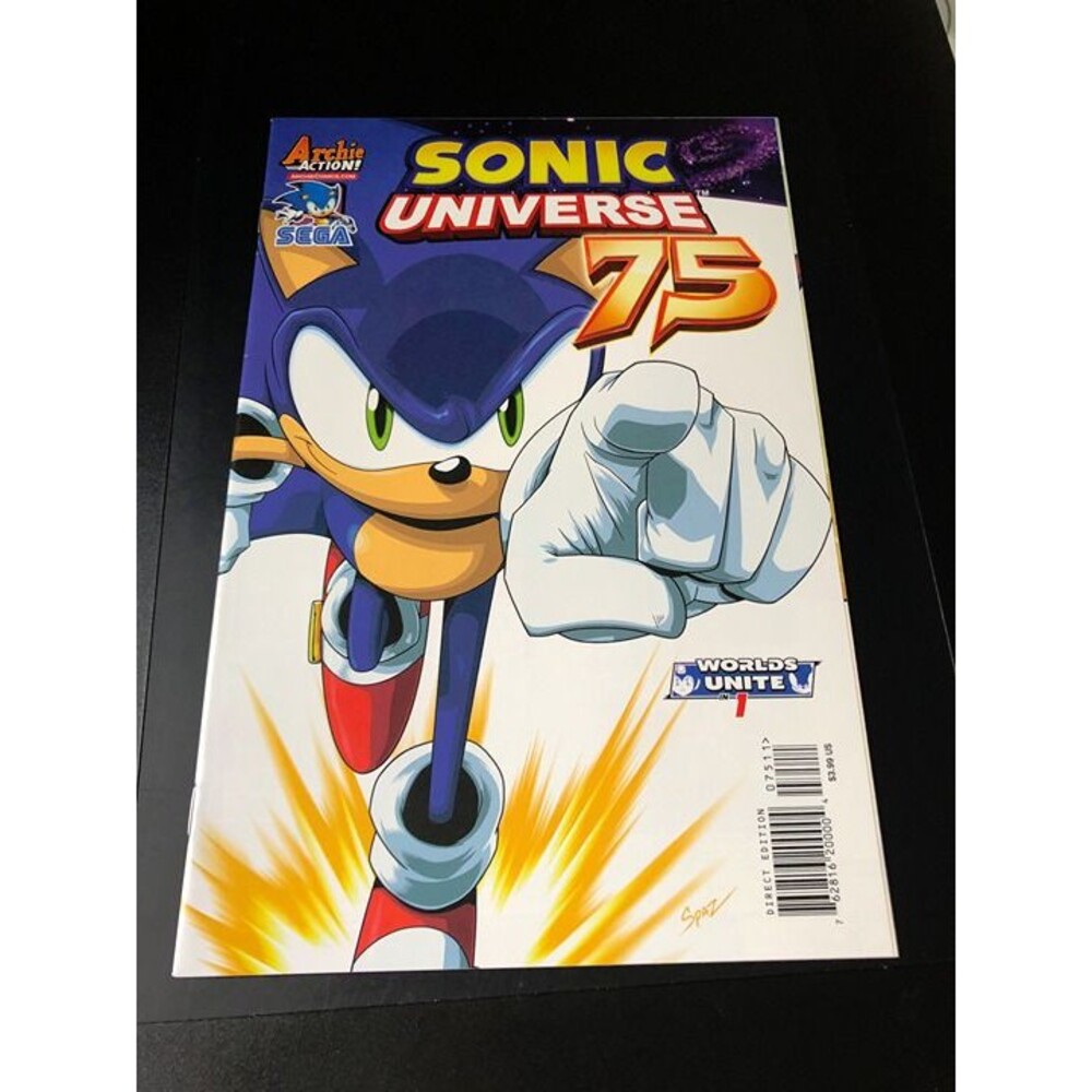 Sonic Universe # 75 Ian Flynn-Cover Spaz-Archie Comics- Worlds unite 1-VF